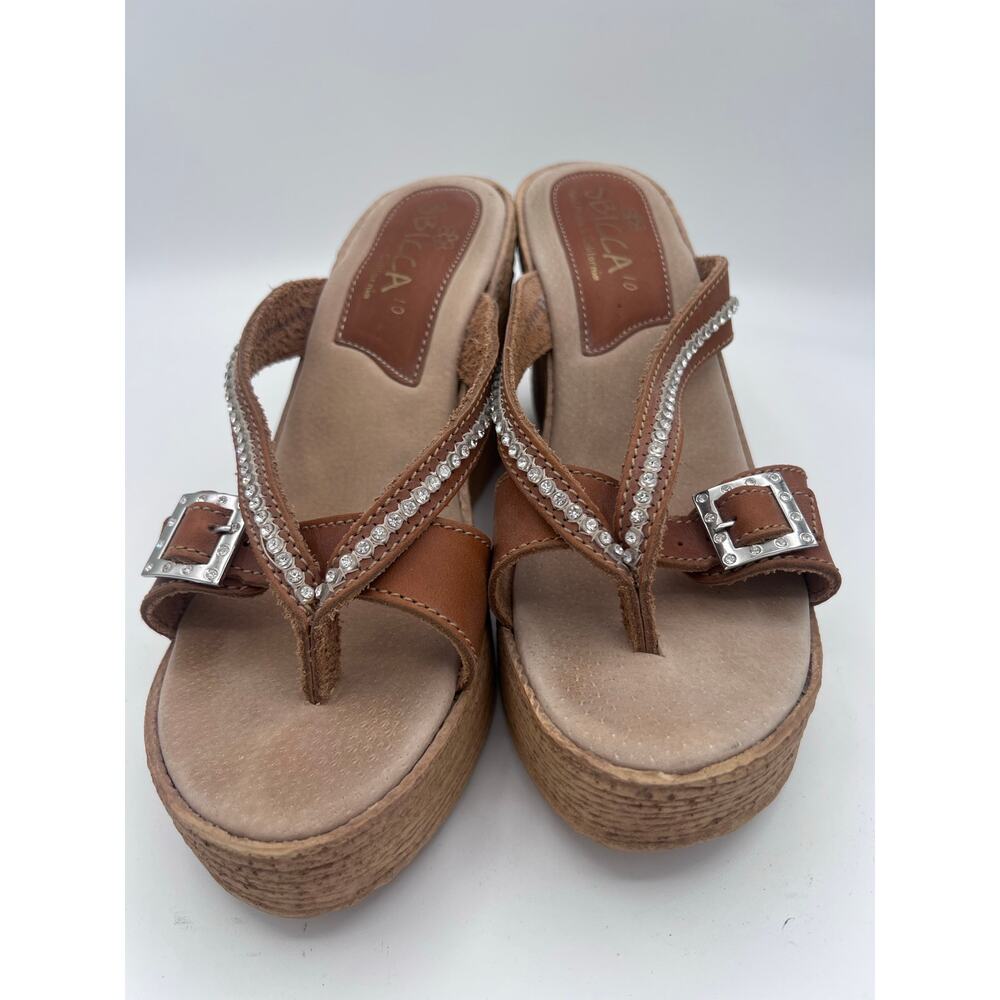 Sbicca Women's Wedge Sandals with Rhinestone Accents